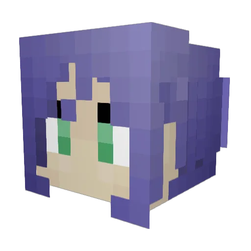 RoyalTomb Minecraft avatar head, 3D render