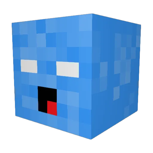 RoyalV Minecraft avatar head, 3D render