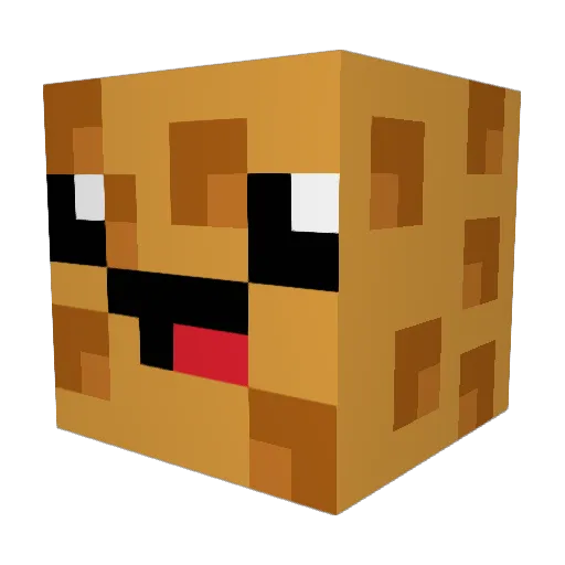 RoyalWaffle_ Minecraft avatar head, 3D render