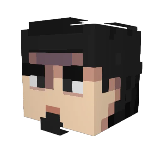Royal_Chase Minecraft avatar head, 3D render