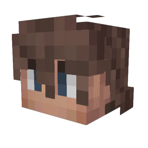 Royal_Ghost Minecraft avatar head, 3D render