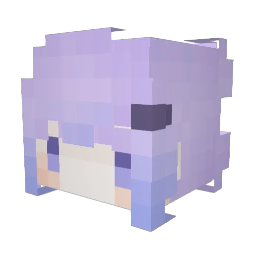 Royal_Neko Minecraft avatar head, 3D render