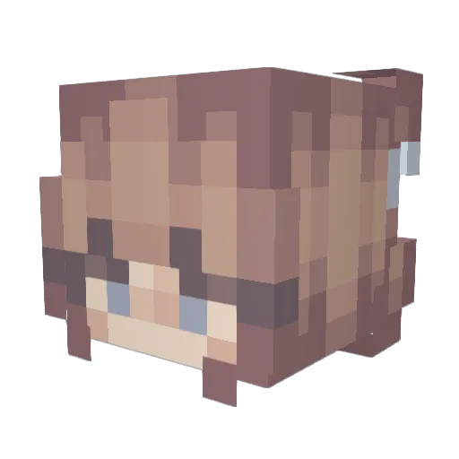 RoyaleDaydream Minecraft avatar head, 3D render