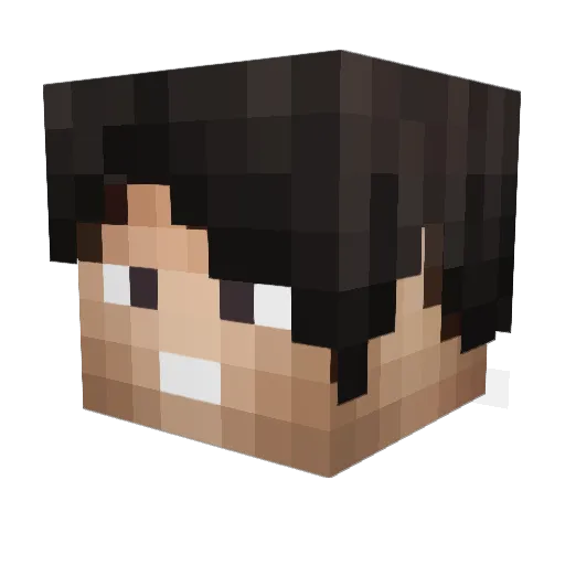 Royalgami Minecraft avatar head, 3D render