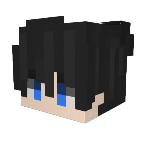 Royaliteit Minecraft avatar head, 3D render