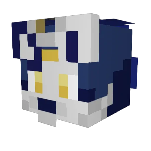 RoyallyRoyal Minecraft avatar head, 3D render