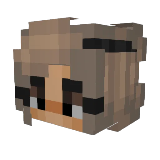 Royalty1227 Minecraft avatar head, 3D render