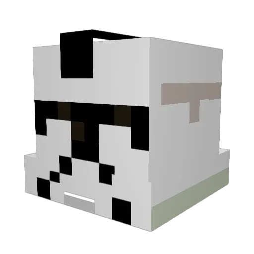 Royalty253 Minecraft avatar head, 3D render