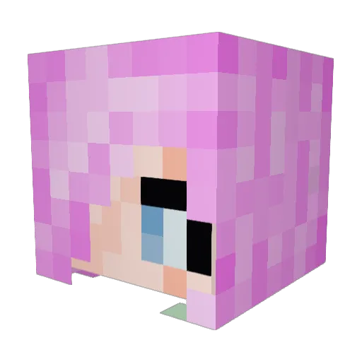 RoyaltyHD Minecraft avatar head, 3D render