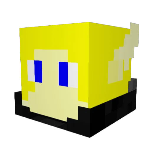Royaner07 Minecraft avatar head, 3D render