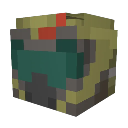 RoydeM Minecraft avatar head, 3D render
