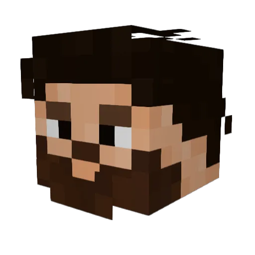 Royergamer_ Minecraft avatar head, 3D render