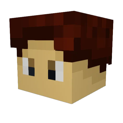 Roysend Minecraft avatar head, 3D render