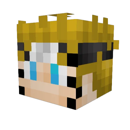 Roysmall Minecraft avatar head, 3D render