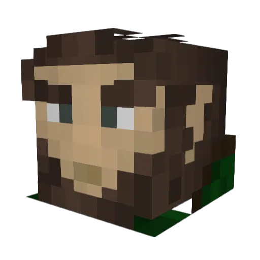 Royston17 Minecraft avatar head, 3D render