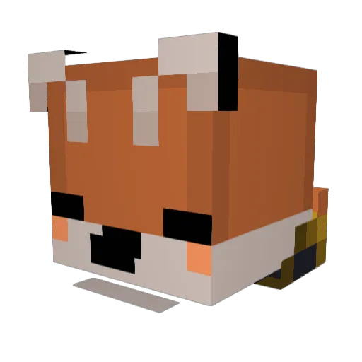Roystorms Minecraft avatar head, 3D render
