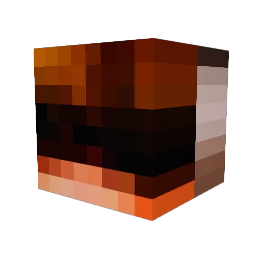 RoyvDalen Minecraft avatar head, 3D render