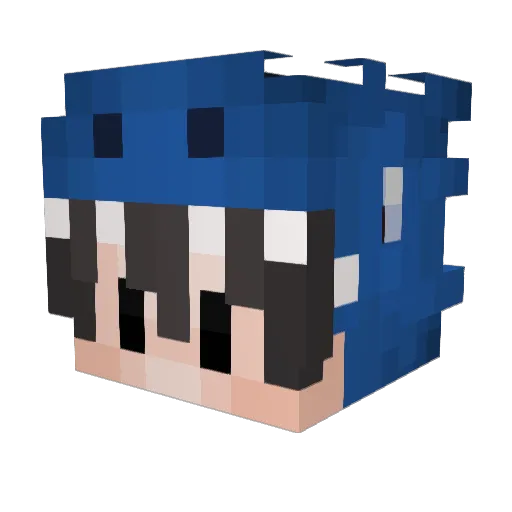 Royzada Minecraft avatar head, 3D render