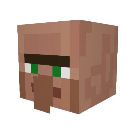 Rozatek Minecraft avatar head, 3D render