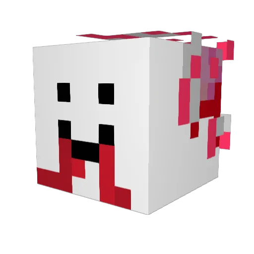 Rozaz Minecraft avatar head, 3D render