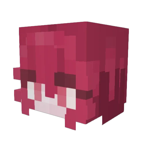 Rozbel Minecraft avatar head, 3D render
