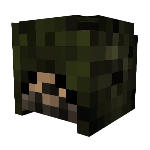 Rozbic Minecraft avatar head, 3D render