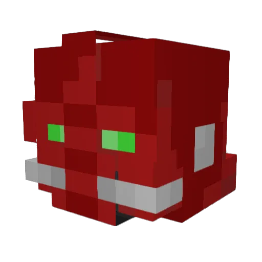 Roze020 Minecraft avatar head, 3D render