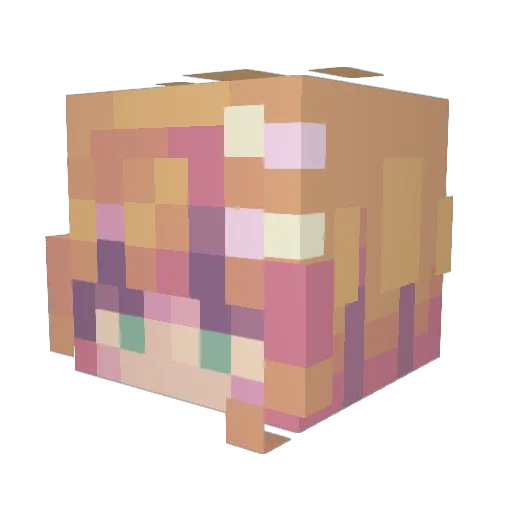 RozemyneE Minecraft avatar head, 3D render