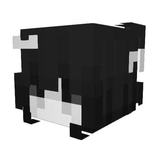 RozenBell Minecraft avatar head, 3D render