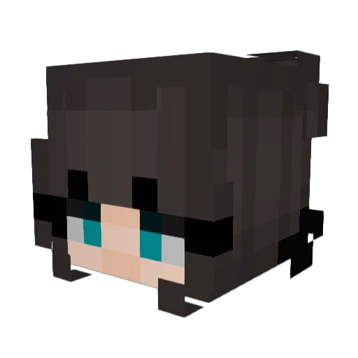 RoziKozi Minecraft avatar head, 3D render