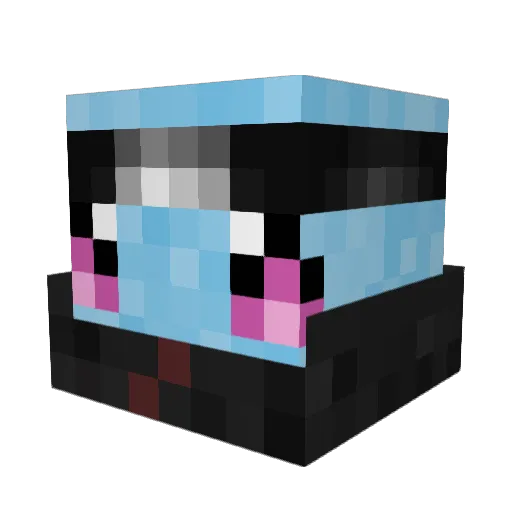 Rozjan15 Minecraft avatar head, 3D render