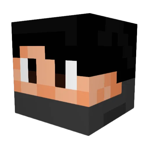 Rozor27 Minecraft avatar head, 3D render