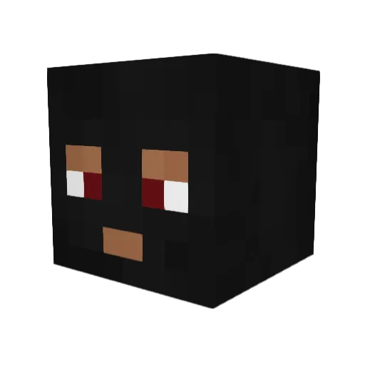 RozpruwaczPit Minecraft avatar head, 3D render