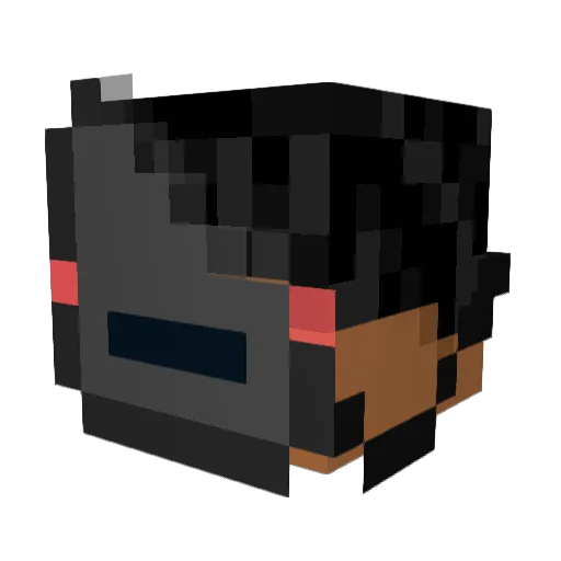 RozyM Minecraft avatar head, 3D render
