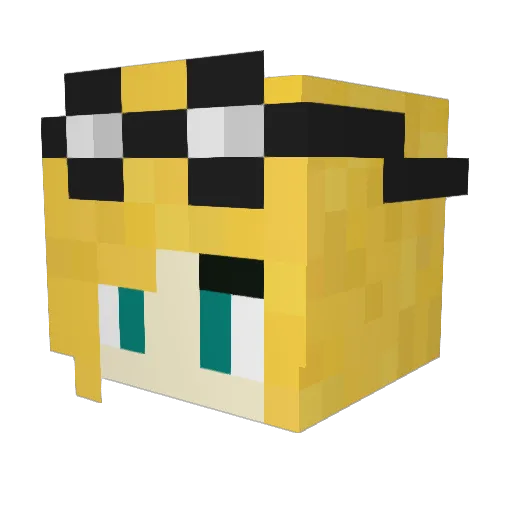 Rozza228 Minecraft avatar head, 3D render