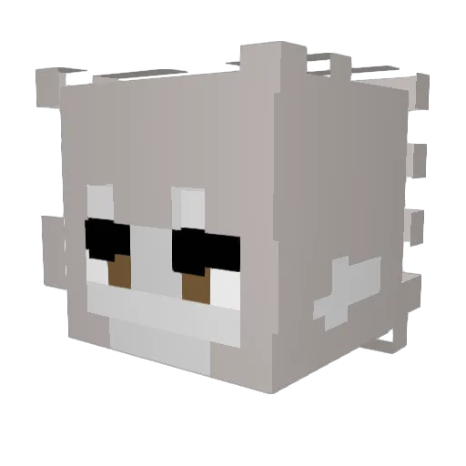 Rozzapa Minecraft avatar head, 3D render