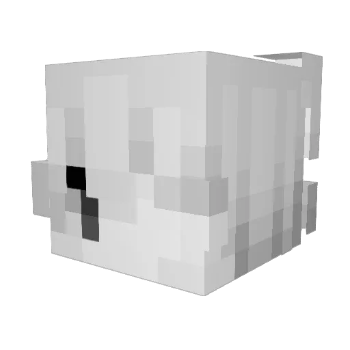 Rpr666666 Minecraft avatar head, 3D render
