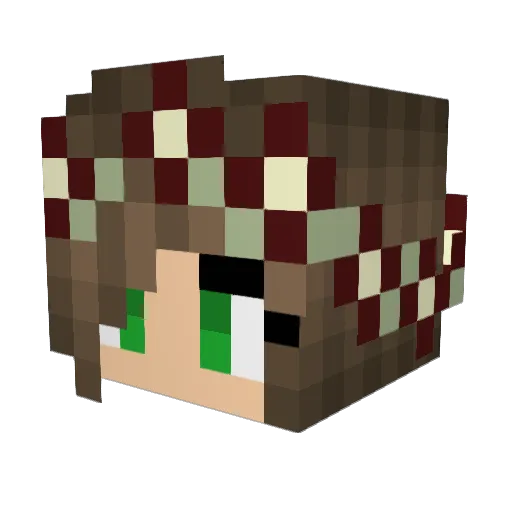 RqdTurkey Minecraft avatar head, 3D render