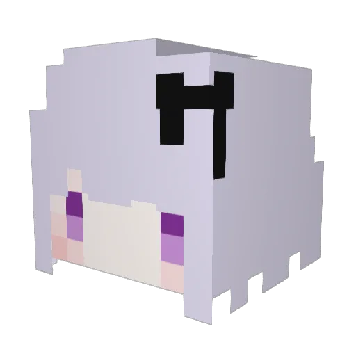 Rqpiy Minecraft avatar head, 3D render