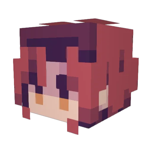 Rqth Minecraft avatar head, 3D render
