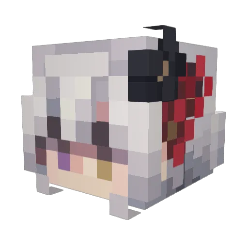 Rqtz2077 Minecraft avatar head, 3D render