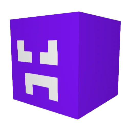 Rqv3s Minecraft avatar head, 3D render