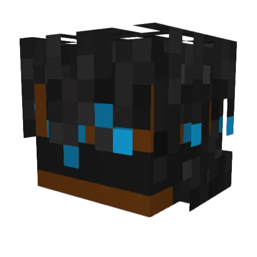 Rqzor_01 Minecraft avatar head, 3D render