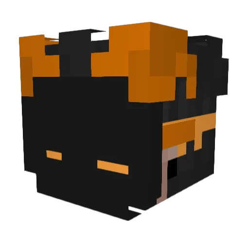 Rrari22 Minecraft avatar head, 3D render