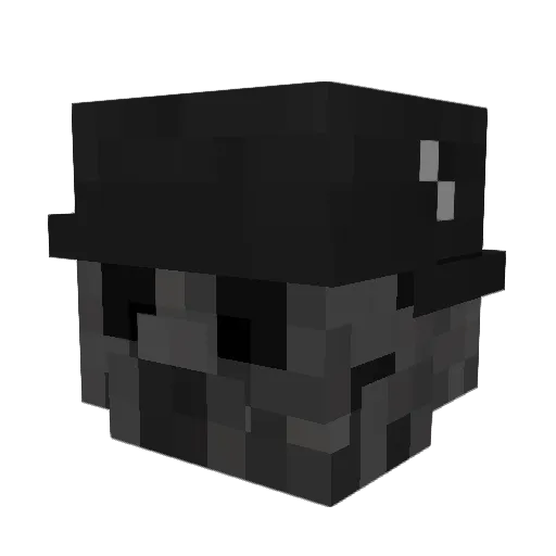 Rrenso Minecraft avatar head, 3D render