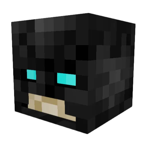 RriiIN Minecraft avatar head, 3D render