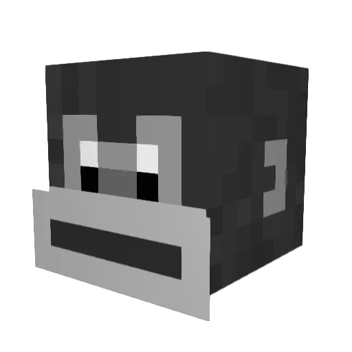 Rrunc Minecraft avatar head, 3D render
