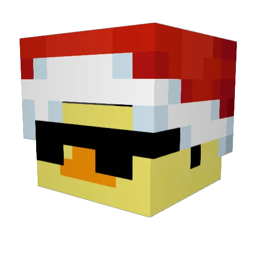 Rs31412 Minecraft avatar head, 3D render