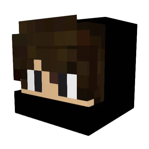 RsDarkwolf Minecraft avatar head, 3D render