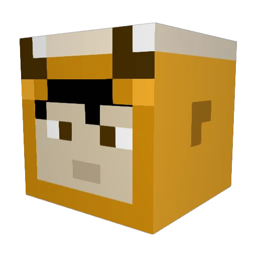 RsDerk5 Minecraft avatar head, 3D render